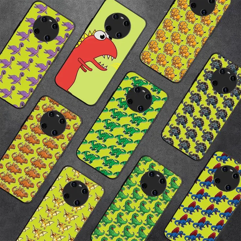 

Cute cartoon dinosaur Phone Case For Huawei Y 5 Y6 2019 Y5 2018 Y9 2019 Luxury case for 9prime2019