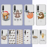 cute sloth animals phone case for redmi note 5 7 8 9 10 a k20 pro max lite for xiaomi 10pro 10t