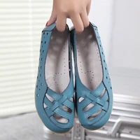 spring and summer new hollow breathable shoes women flats shoes slip on for women fashion casual female shoes zapatos mujer