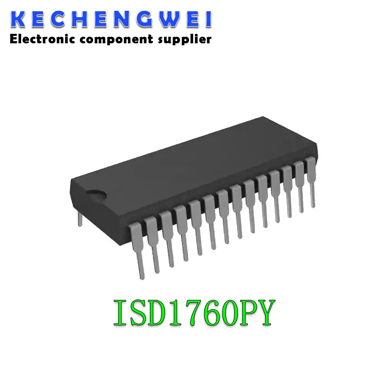 

1pcs/lot ISD1760 ISD1760PY 1760PY DIP28 Multi-Message Single-Chip Voice Recor IC
