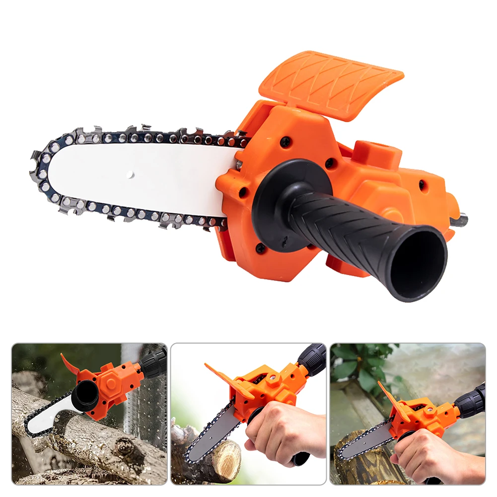 

4Inch Conversion Head Kits Electric Drill to Electric Chain Saw Adapter Attachment Portable Woodworking Pruning Tools for Garden