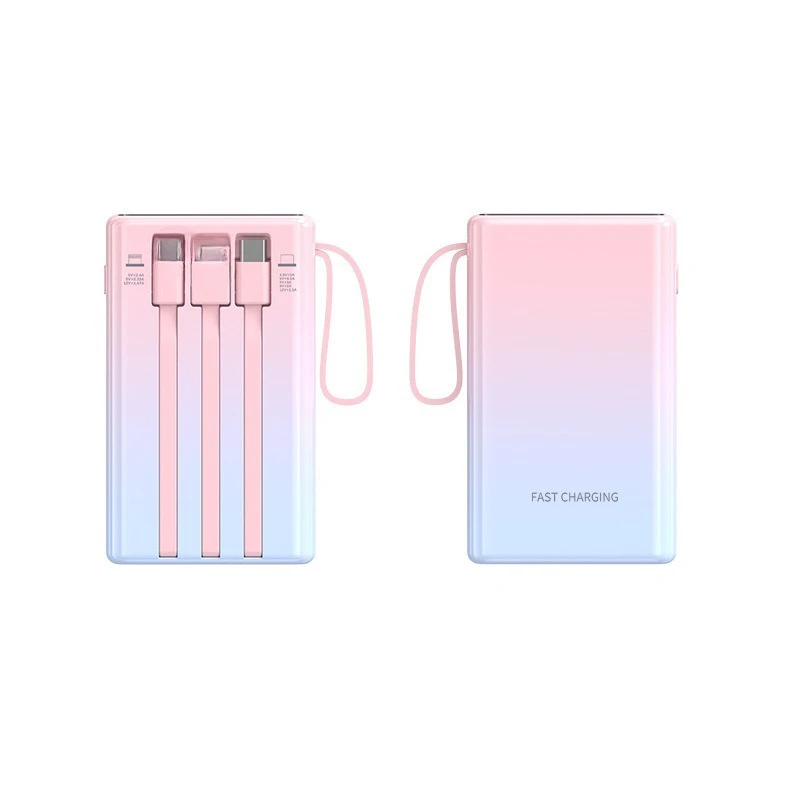 Портативный внешний аккумулятор 22.5W 1000020000 мАч для iPhone, Huawei и Xiaomi с встроенным кабелем (art.: 3920dacad40fa) - 3920dacad40fa