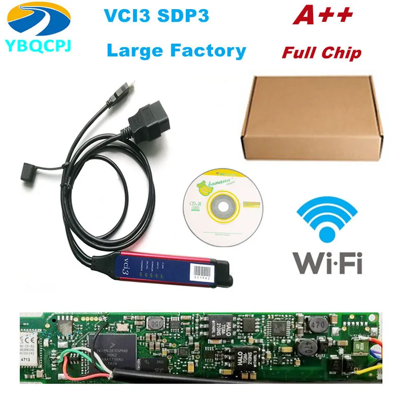 Wi-Fi-сканер VCI3 OBDII с полным чипом для сканера Scania VCI3, сканеры для грузовиков, тяжелая Диагностика