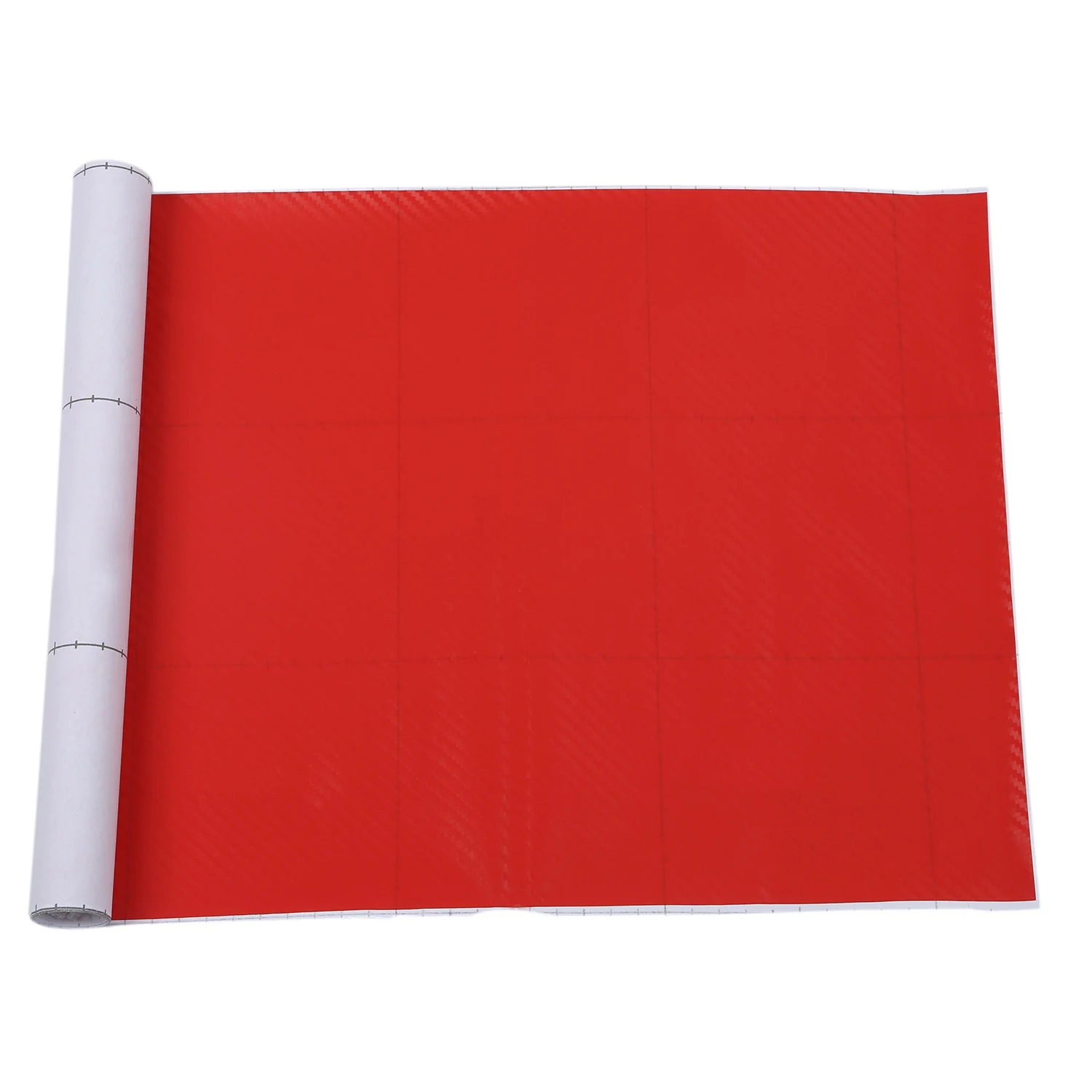 

DIY 30x127 3D Carbon Fiber Decal Vinyl Film Wrap Roll Adhesive Car Sticker Sheet Red