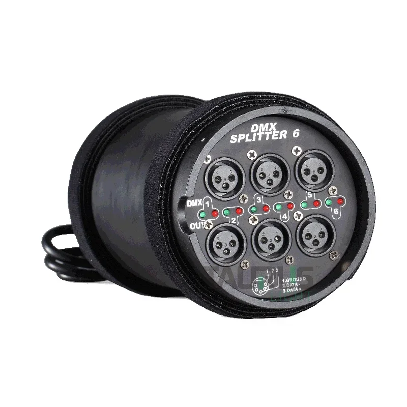 Фото DMX-разветвитель на 6 выходов, DMX-сплиттеры, хит продаж, усилитель DMX512 на 6 каналов №2