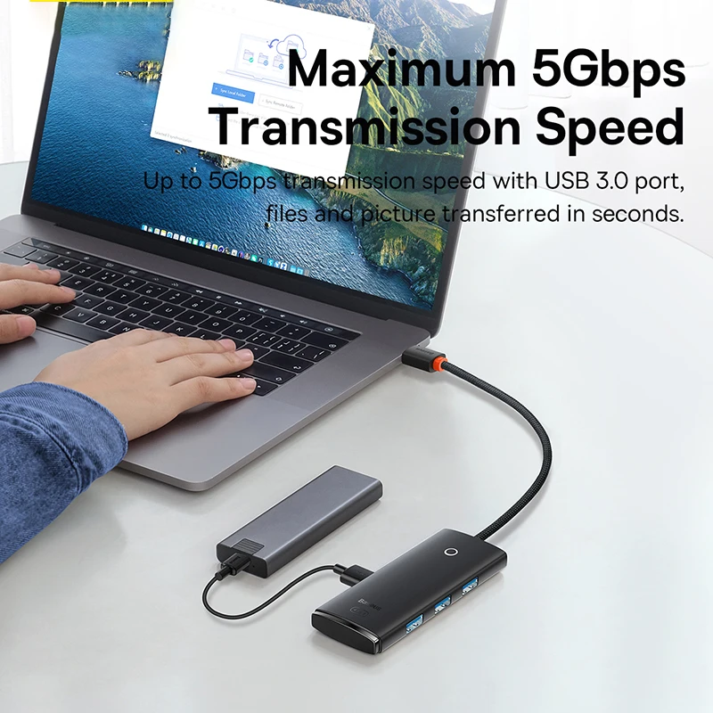 USB-концентратор Baseus 4 в 1 USB Type C на Multi 3 0 |