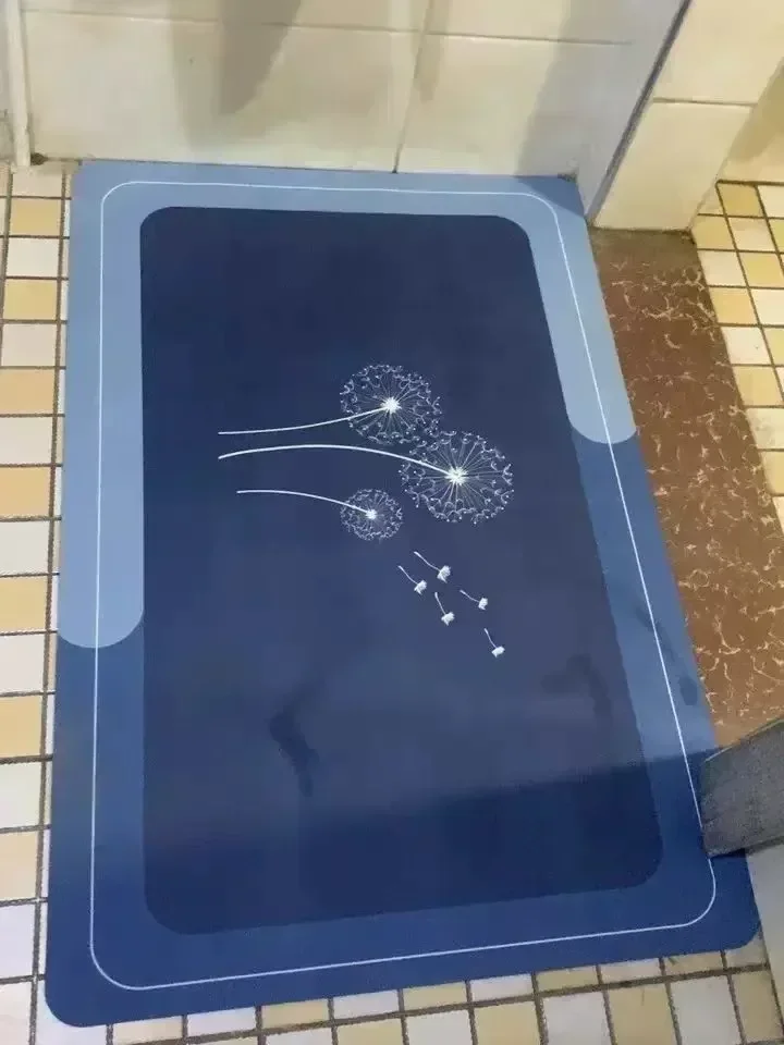 Alfombrilla antideslizante terciopelo cristal para cocina tapete súper absorbente alfombras largas puerta Luar