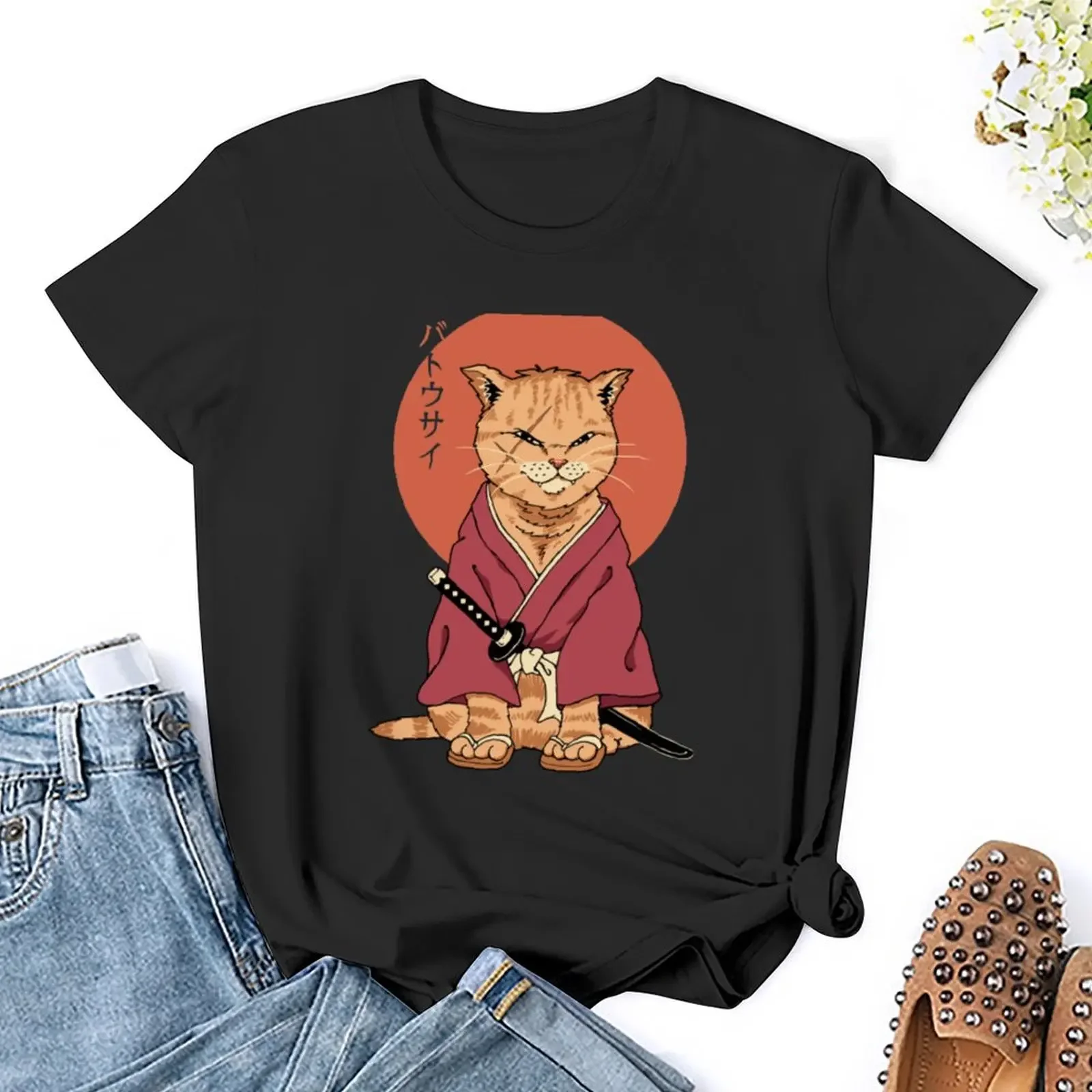 Футболка Neko Battousai в стиле аниме женская одежда забавные футболки рок-н-ролл для