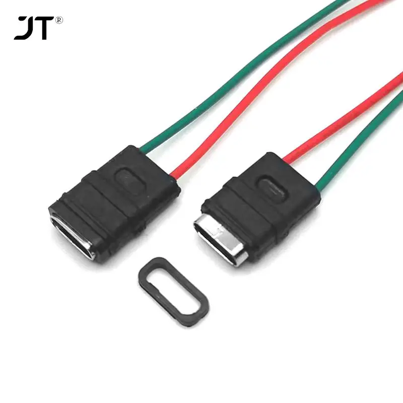 

2 шт., водонепроницаемый разъем USB Type-C для зарядки