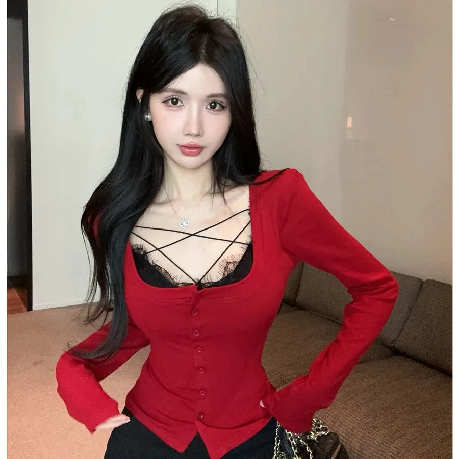 Женская кружевная футболка Kimottimo