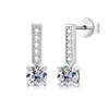 1CT Moissanite Stud Earrings - Brilliant Round Cut Earrings 2