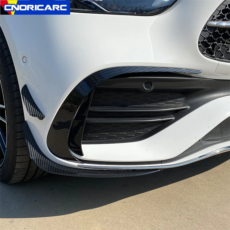 

Car Styling Front Bumper Side Wing Spoiler Wind Knife Trim Strips Decoration For Mercedes Benz C Class W206 C200 C260 C300 2022