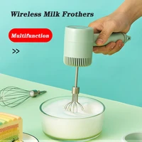 wireless 3 speed electric food mixer handheld milk frothers egg beater automatic cream food cake baking dough mixer kitchen tool
