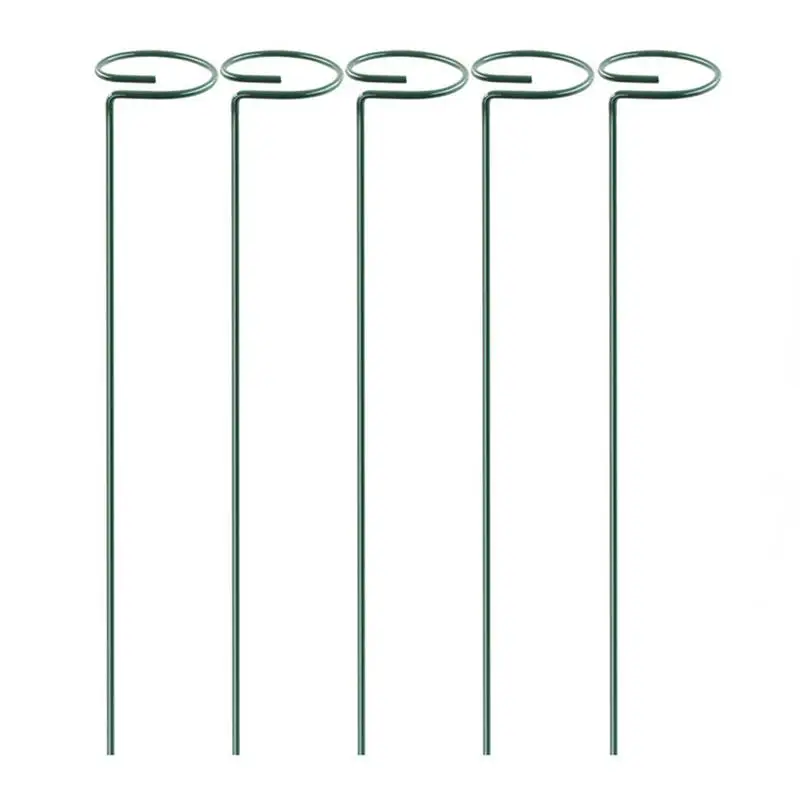

Plant Stakes 5pcs Plant Stakes For Indoor Plants Pack Plant Support Stake Half Round Metal Garden Plant Stake For Zinnias