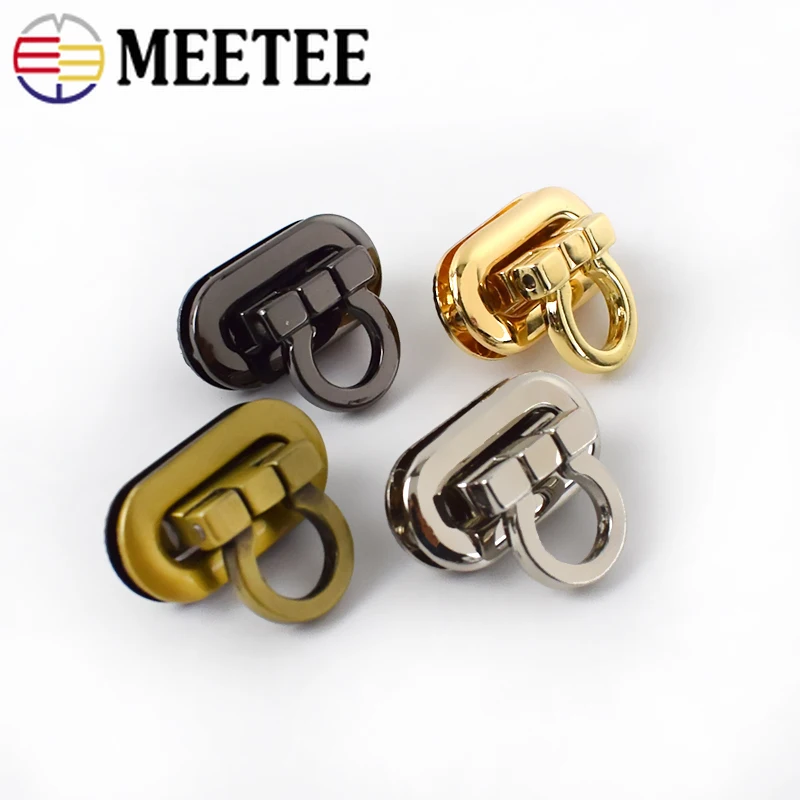 5pcs Meetee Metal Turn Twist Lock Buckles Women Bag Handbag Closure Decoration Clasps DIY Leather Craft Hardware Accessories | Дом и сад