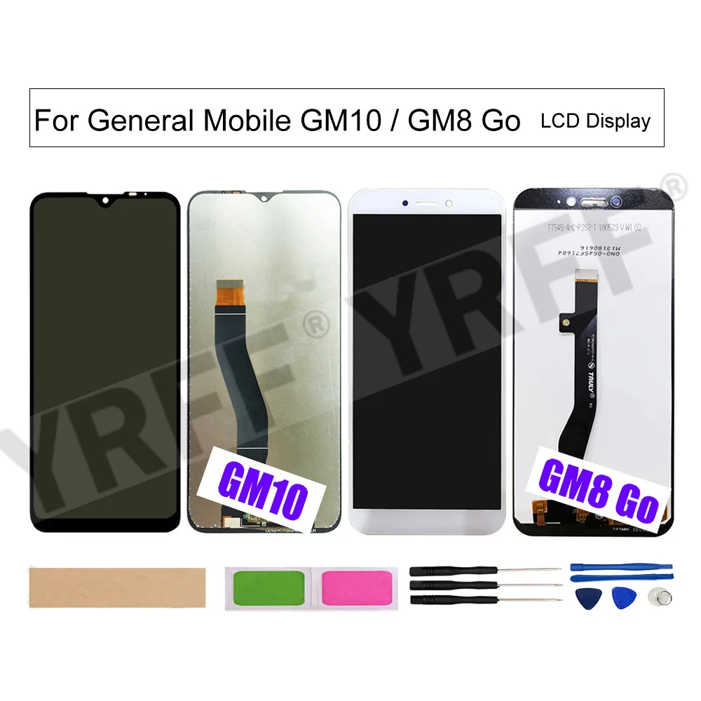 ЖК-дисплей и цифровой преобразователь экрана в сборе для General Mobile GM10/GM8 Go