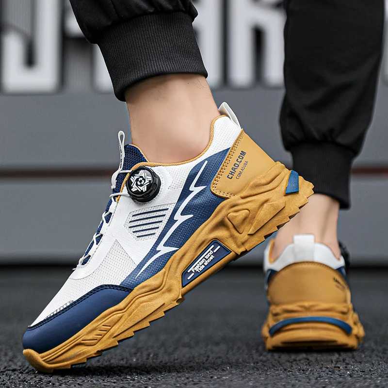 Мужская обувь всесезонные корейские дышащие вращающиеся шнурки женская мягкая