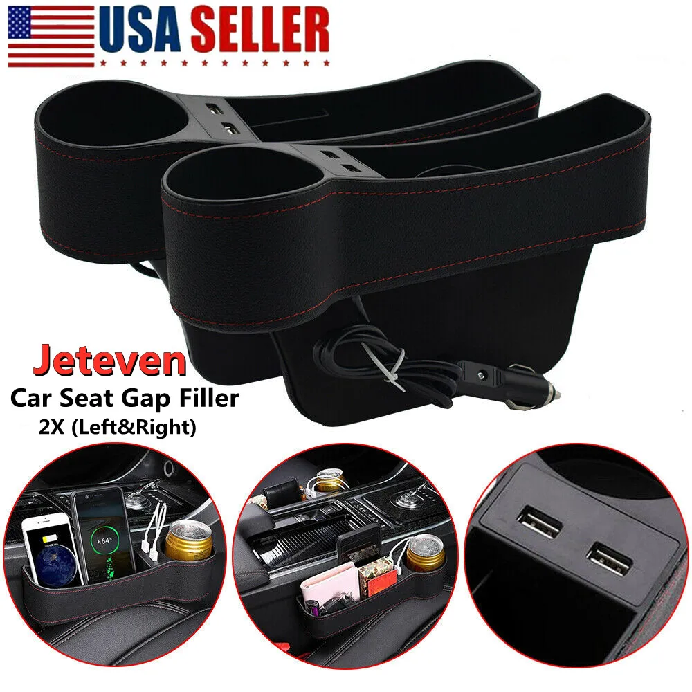 

Car Seat Crevice Storage Box PU Leather Car Seat Gap Storage Box Multifunctional Pocket Catcher Organizer Catcher Holder Pocket