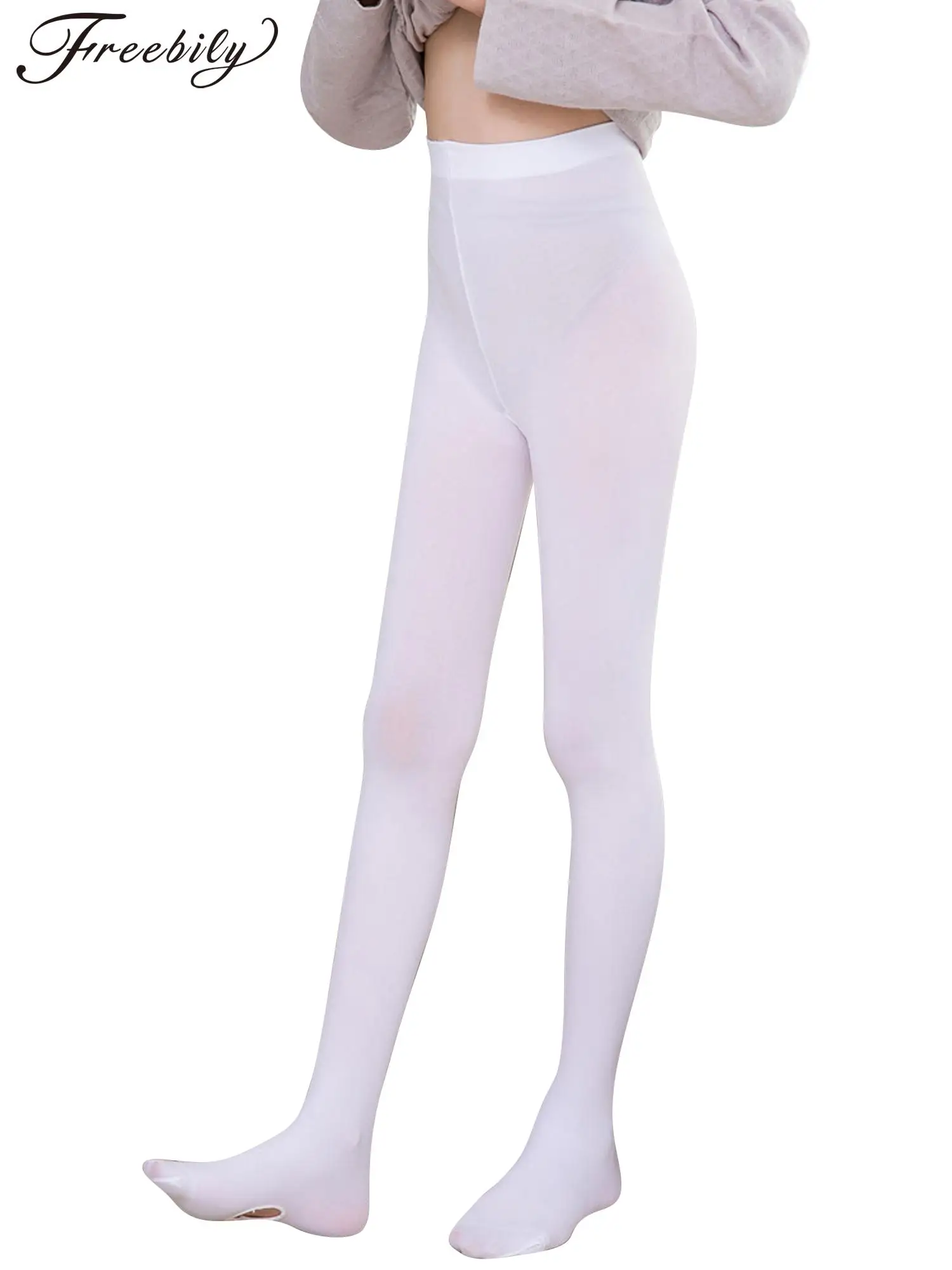 

Kids Girls Velvet Ballet Dance Pantyhose Gymnastics Practice Socks Stretchy Thin Stockings Ballerina Dancewear for Dancing Class