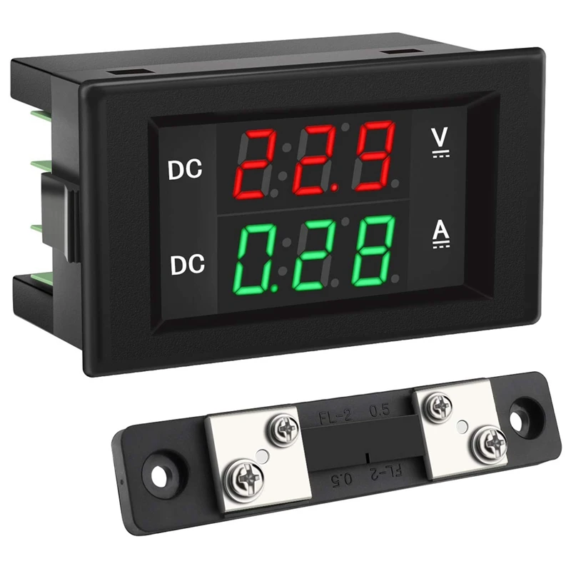 

100V Digital Display AC Dual Display Voltage Ammeter LED Digital Voltmeter Digital Display Ammeter Head High Precision