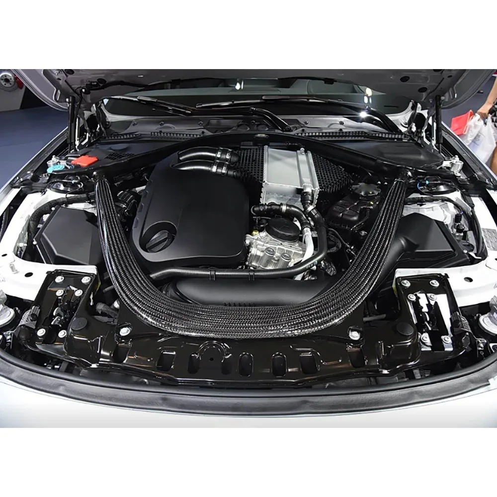Фото Крышка двигателя из сухого карбона для BMW F87 M2C F80 M3 F82 F83 M4 2014-2020, передний капот, обвес из стеклопластика, стайлинг кузова автомобиля №5