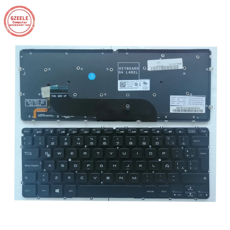 SP LA новая клавиатура для DELL XPS 13 9333 L321X L322X с подсветкой испанская и