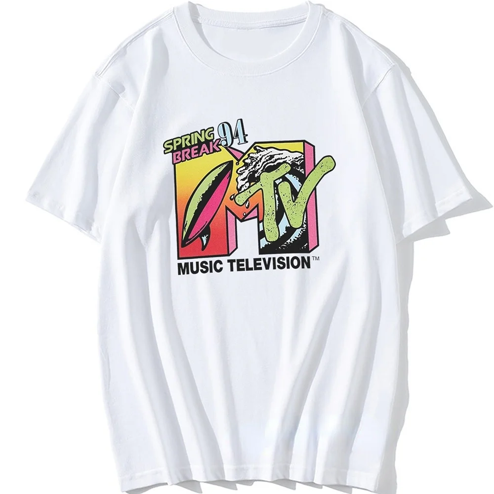 

Music Television Retro T Shirt Men Clothing Spring Break 94 Rock Hip Hop TV Show TShirts Ropa Hombre Camiseta Unisex Tee