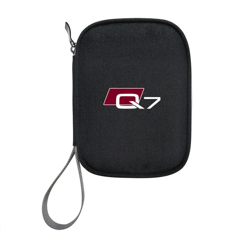 

Сумка для хранения автомобильных ключей и водительских прав, USB-сумка для подключения наушников, женская сумка для Audi A3 A4 A5 A6 A7 A8 Q3 Q5 Q7 Q8