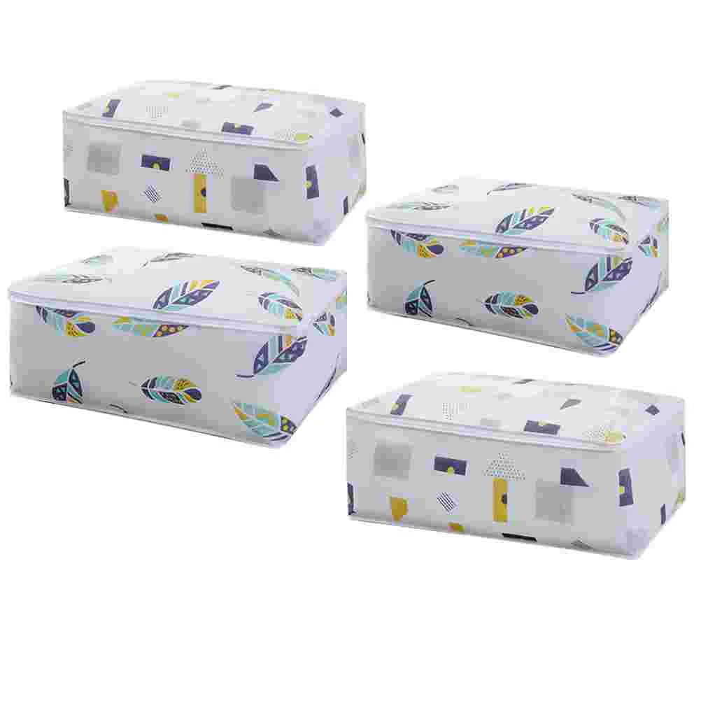 

4pcs Clothes Blanket Quilt Pillow Storage Bag Closet Organizer Container Packing Bag