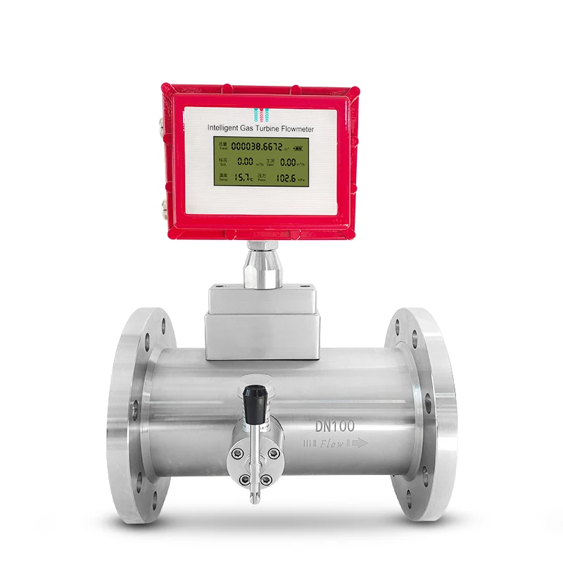 

4-20 mA RS485 Butane N2 Gas Turbine Flowmeter With Battery/Digital Flow Meter For Natural Gas