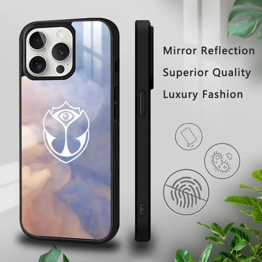 Чехол для телефона Music Festival T-Tomorrowlands iPhone 16 15 14 13 12 11 Pro Xs Max Mini Plus Celulares Hard Funda