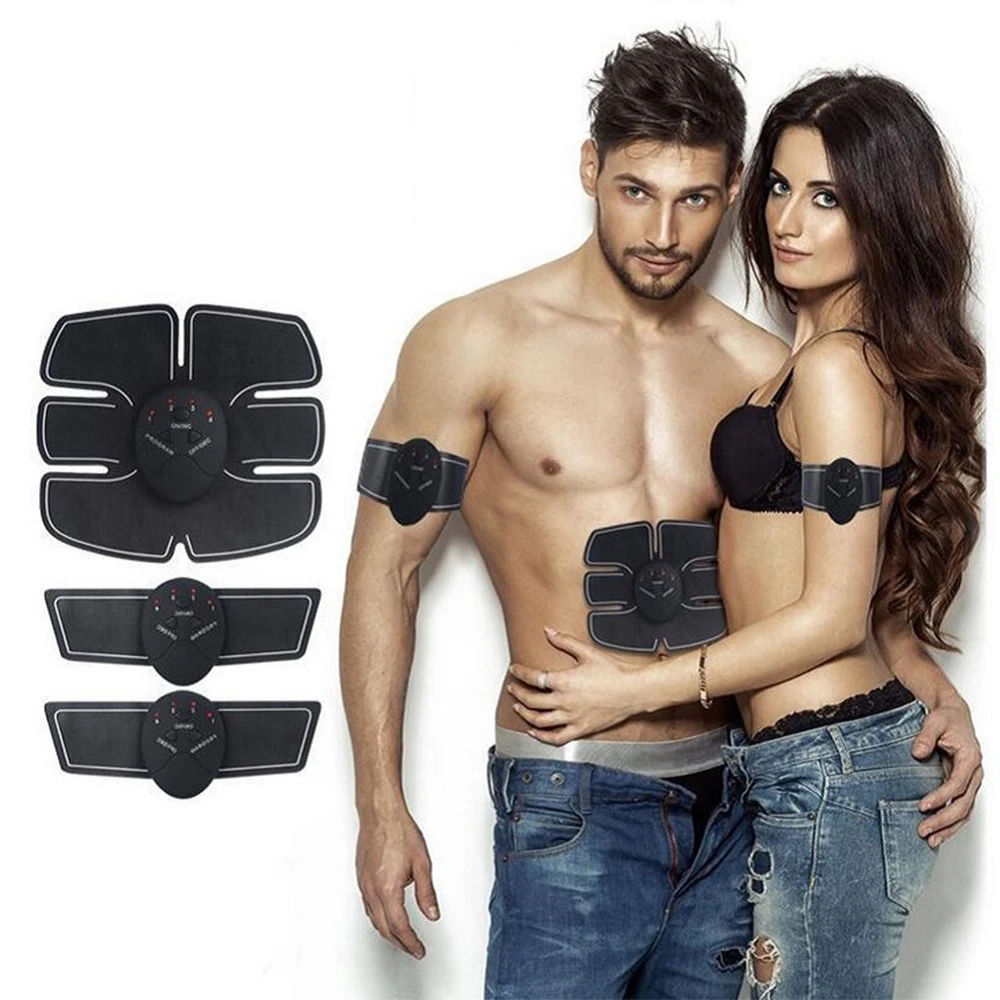 

EMS Electric Muscle ABS Stimulator Fitness Massage Abdominal Trainer Toner Body Slimming Massager Home Gym Equiment Fat Burner