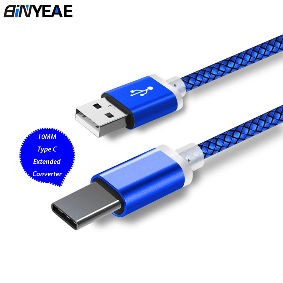 0.25m/1m/2m/3m 10mm Extra Long Connector USB Type-C Charger Cable Adapter For Blackview A80 Pro BV9900 P10000 BV9000 BV9700 - купить по