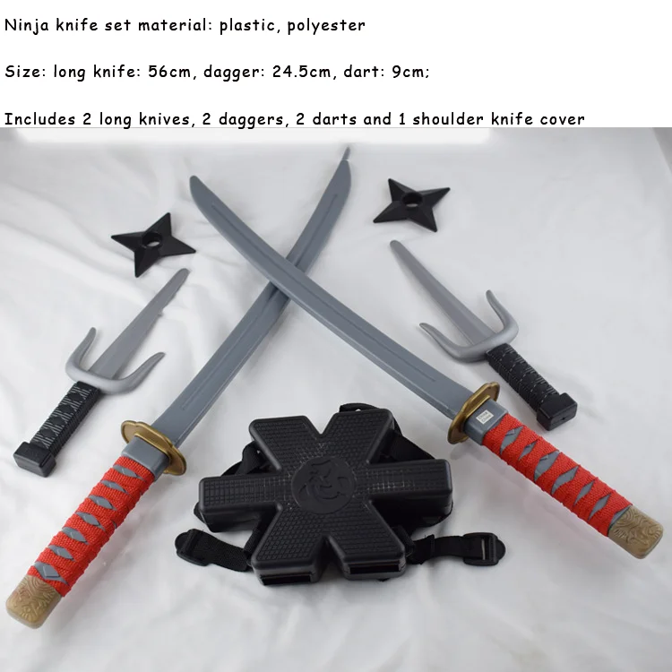 Хэллоуин игрушка самурай ниндзя нож ретро длинный короткий кинджал набор Дэдпул