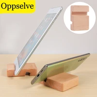 oppselve universal wooden desk phone holder multi function phone mount desktop rack for iphone xiaomi huawei cellphone bracket