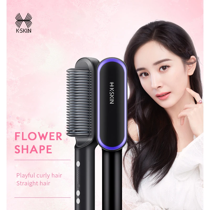 

New Curler Multifunctional Negative Ion Straightener Comb Anti-Scaling Fast Heating Straightener Smooth Hair Curl Straightener
