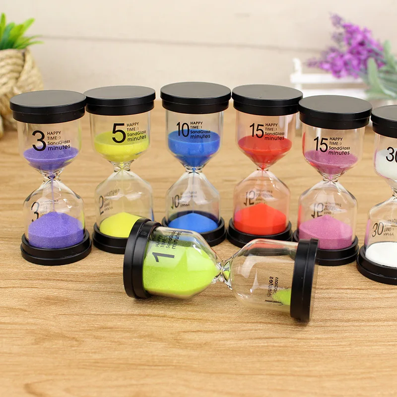 

1 3 5 10 15 30 Minutes Hourglass Mini Hourglass Sand Timer Childrens Gift Creative Desk Ornament Home Decoration