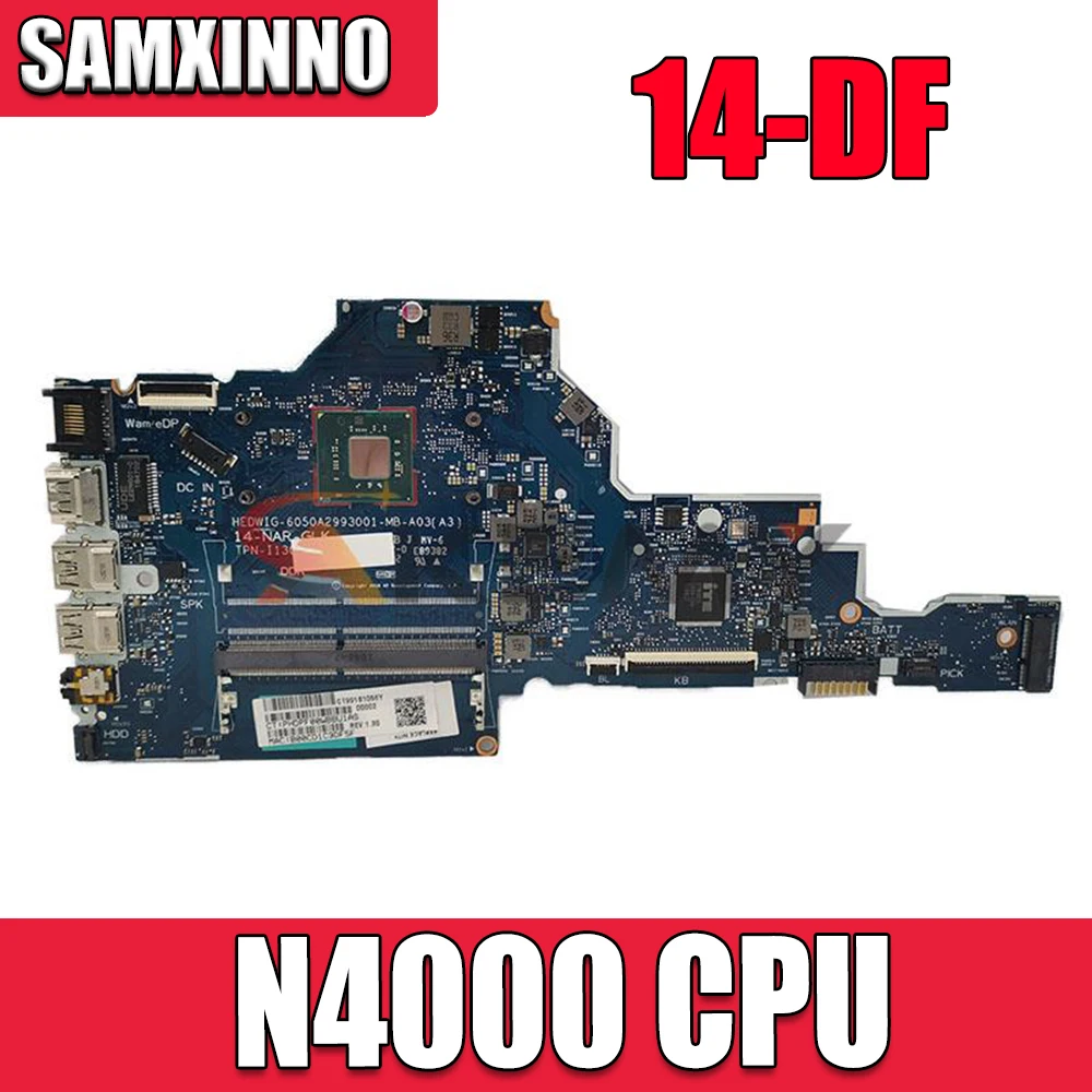 

L24462-001 for HP 14-DF L24462-501 L24462-601 6050A2993001 Laptop Motherboard with Pentium N4000 Fully Tested
