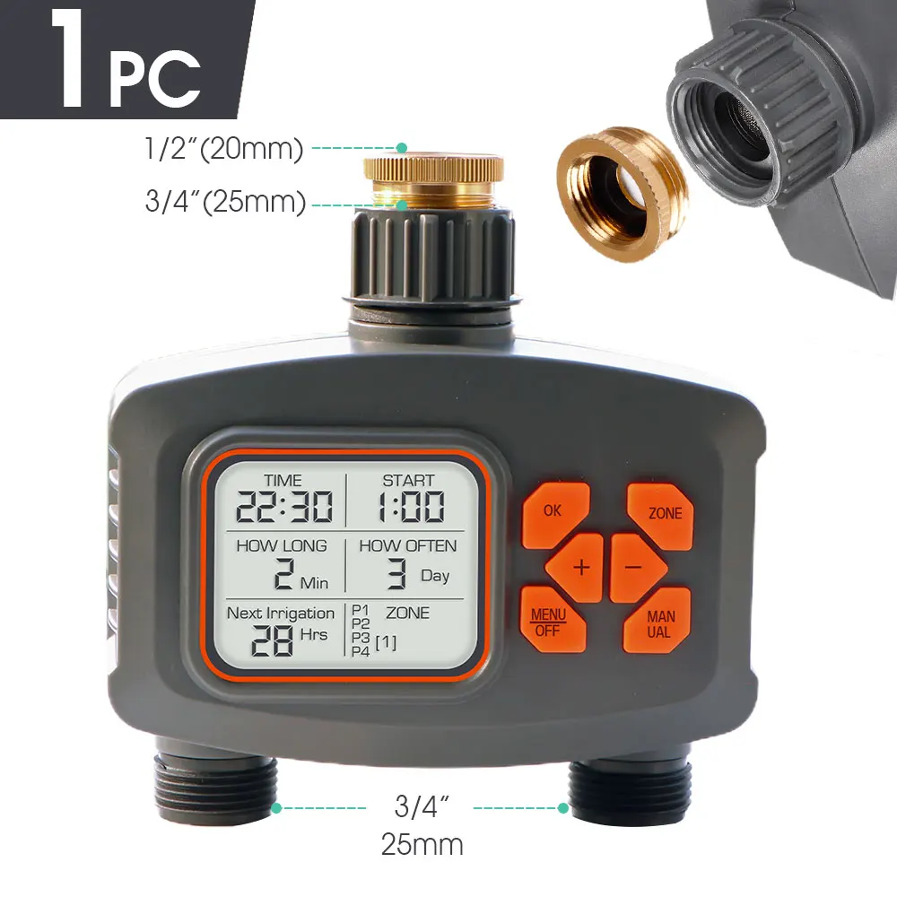 

Двухканальный умный контроллер полива RBCFHI