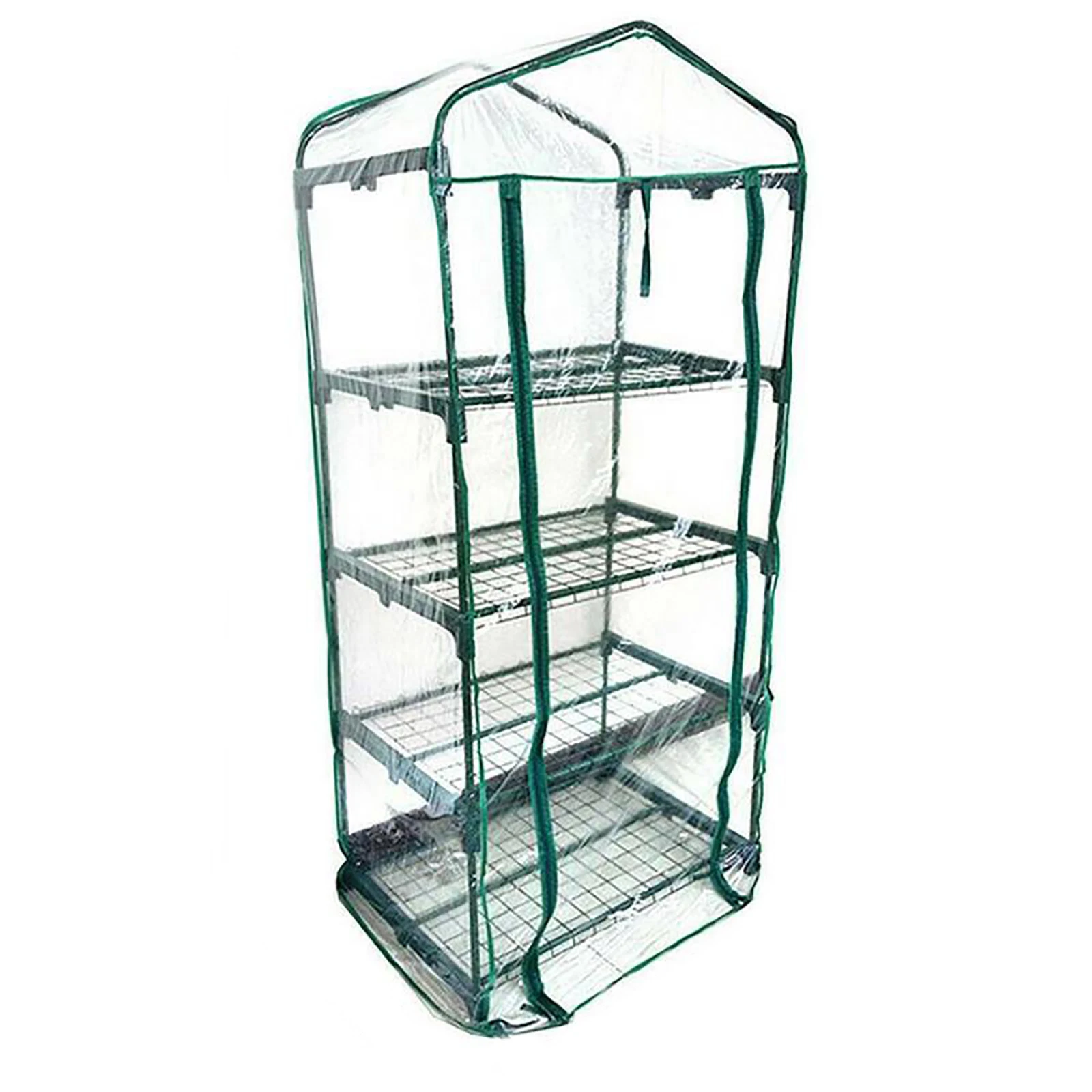 

Mini Greenhouse Replacement Cover Greenhouse Cover With Roll-up Door for Gardening Plants Cold Frost Protection Wind Rain Proof