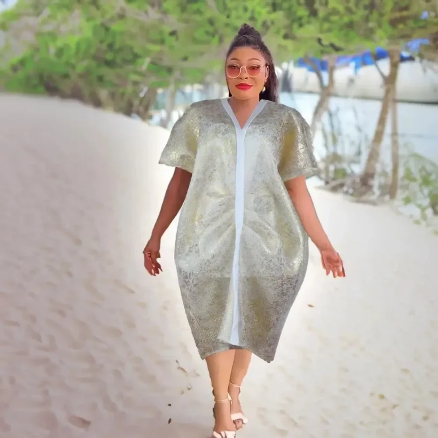 Африканские платья больших размеров для женщин весна-лето 2024 африканское