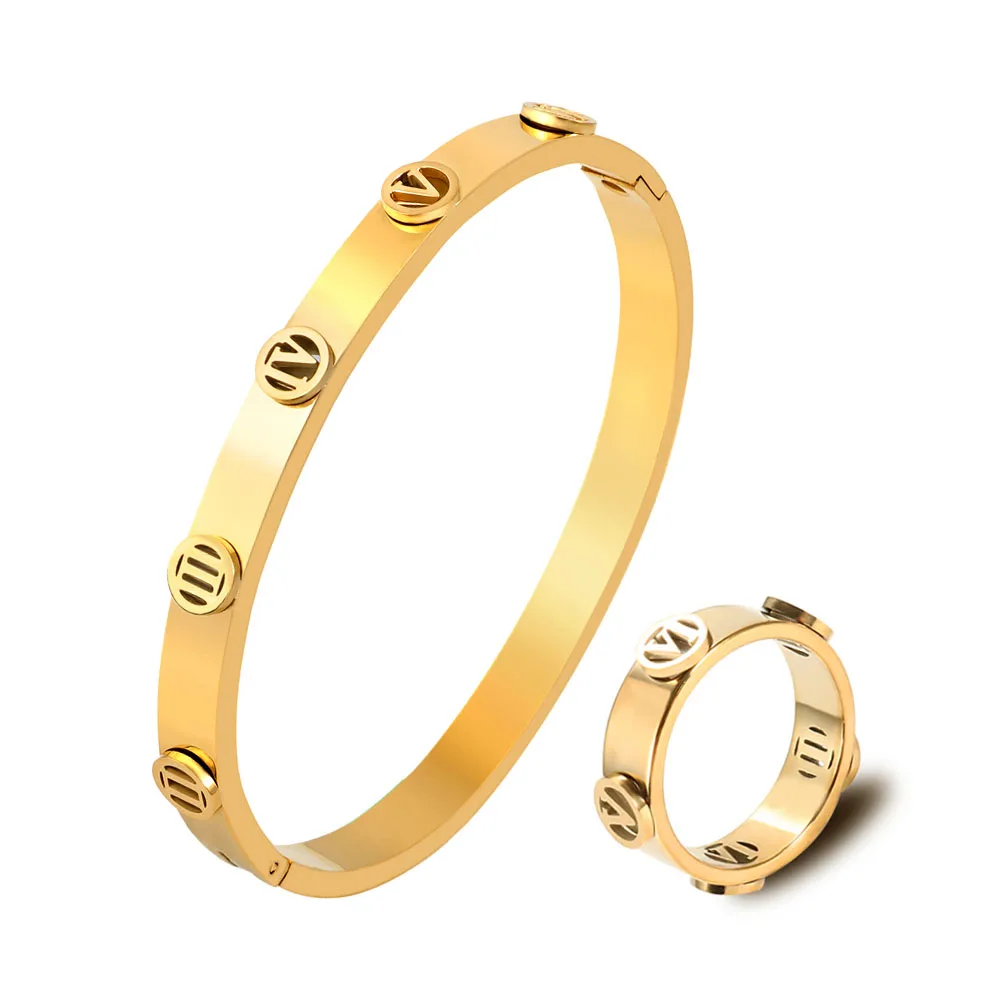 Комплект ювелирных изделий для мужчин и женщин Открытый браслет на запястье с