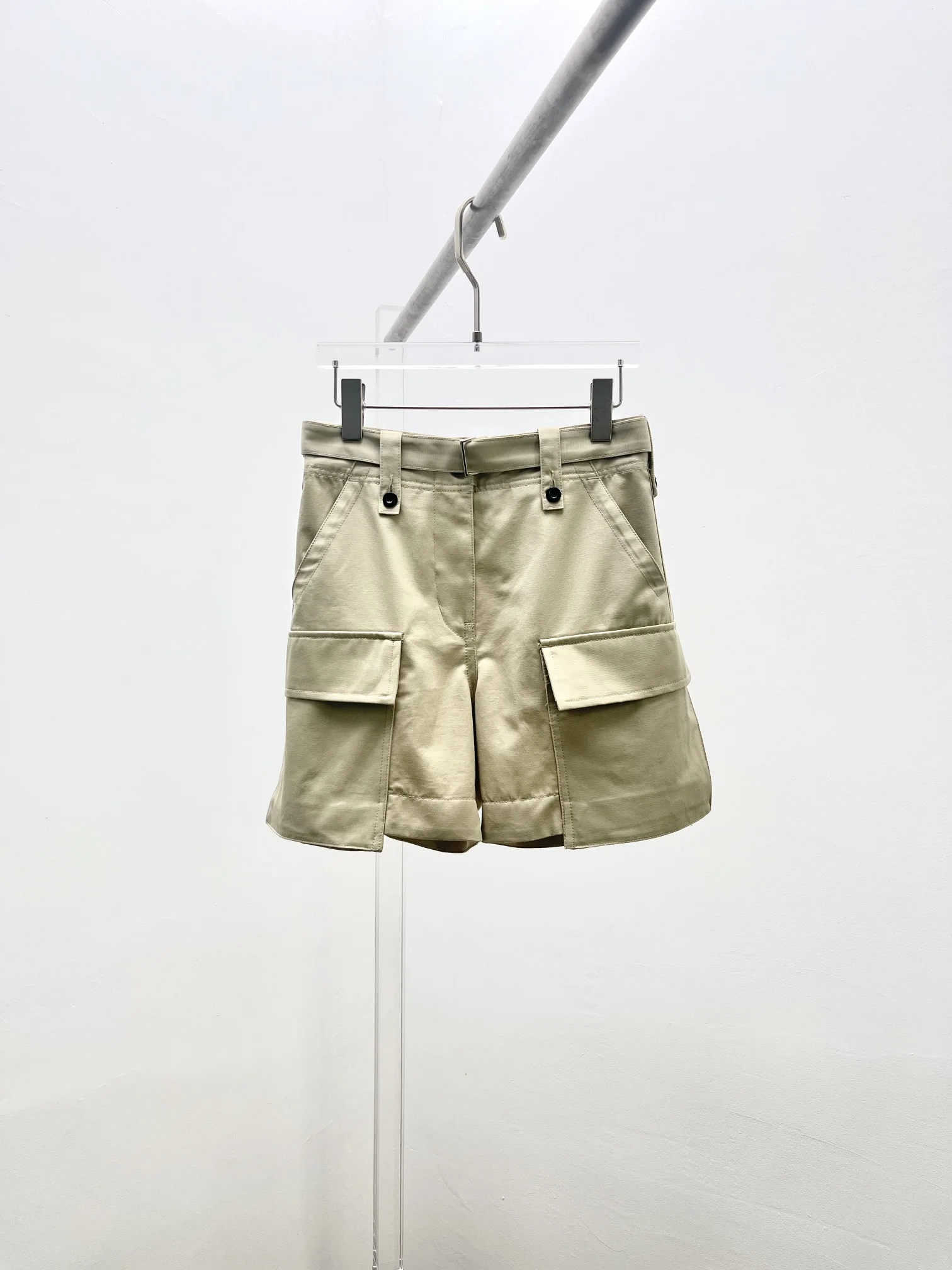 Large pocket cargo shorts, women's summer loose casual sports nickel pants straight