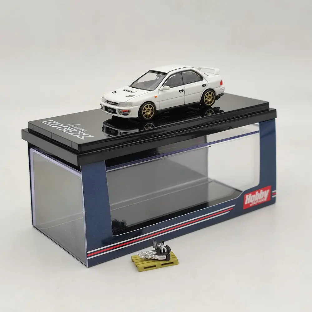 

1/64 Hobby Japan For Subaru Impreza WRX GC8 1992 Version With Engine HJ642013BW Diecast Model Toys Car Limited Collection