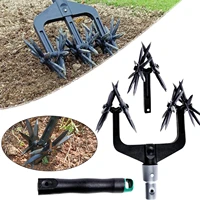 rotary cultivator adjustable gardening rotary tiller handheld garden cultivator strong soil mixing durable home accessories