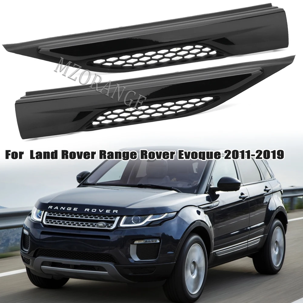 

Fender Side Air Vent For Land Rover Range Rover Evoque 2011-2019 Outlet Cover Trim Decorative Sticker Glossy Black Car Accessory