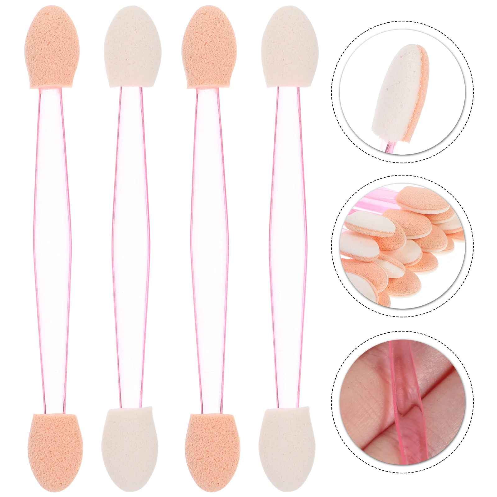 

Brush Eyeshadow Shadow Brushes Eye Sponge Makeup Applicator Set Eyeliner Applicators Disposable Make Foundation Techniques Real