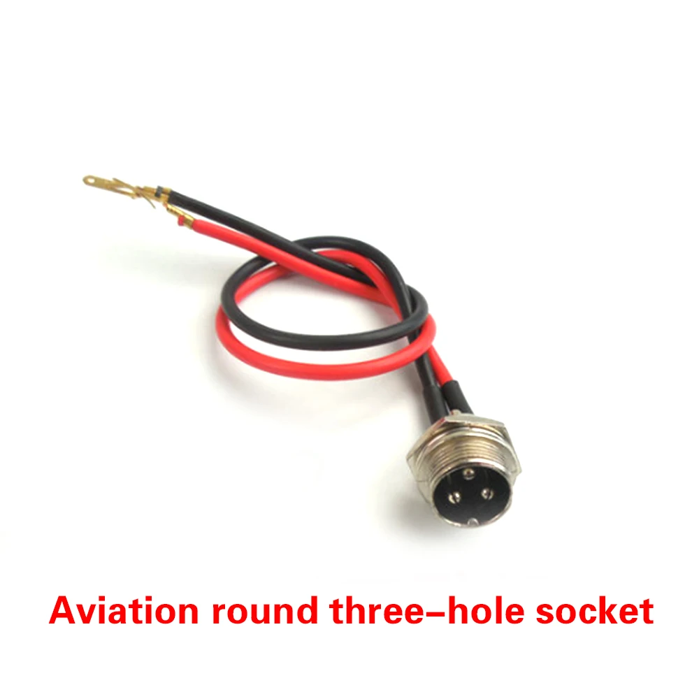 

1PC 1.3cm 3PIN Battery Charger Port Connector Socket with Waterproof Cap Charger Connector Works With 12 V / 24 V / 36 V / 48 V