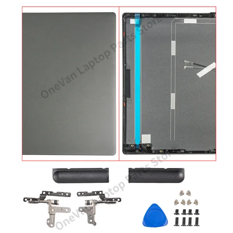 Чехол для Lenovo Ideapad 5 серый/серебристый/синий