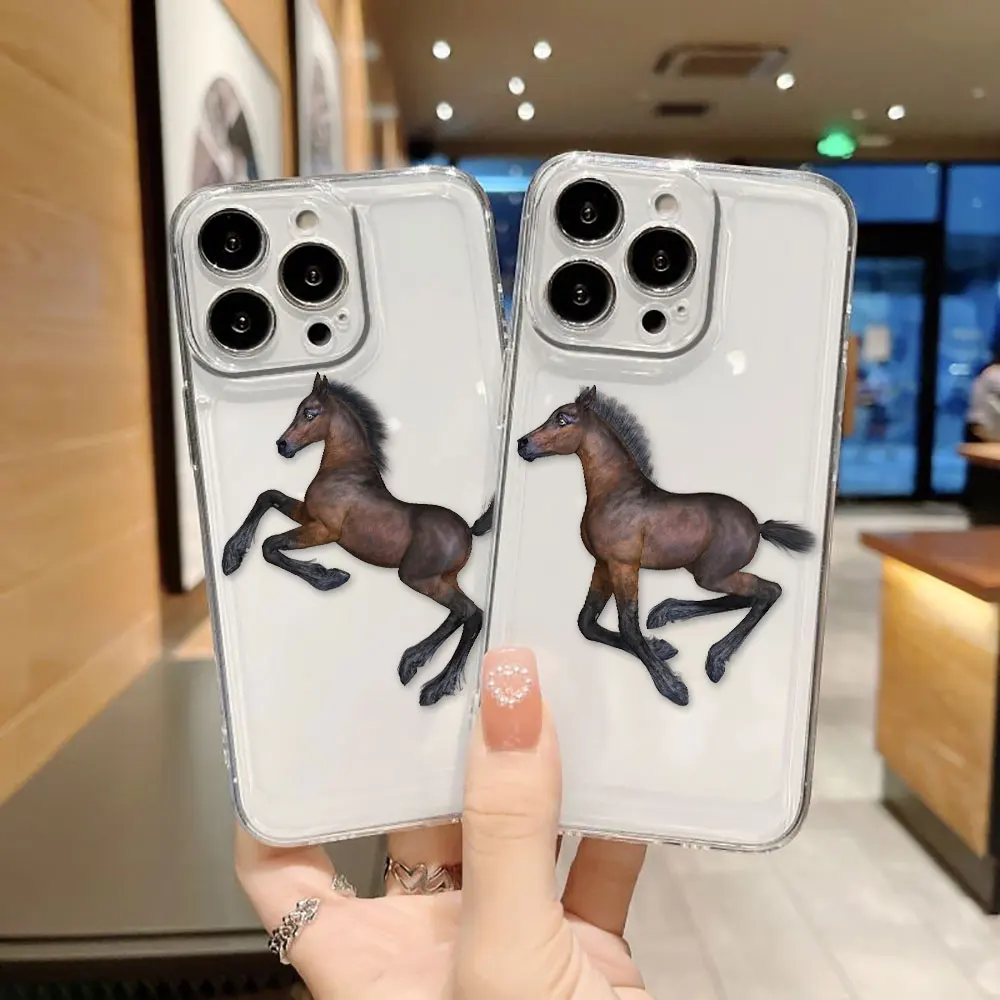 Фото Прозрачный чехол для телефона с изображением пони от Shen Jun для Xiaomi 15 15T POCO X7 X6 X5 X4 X3 GT F3 F5 M7 M4 M3 11 11T PRO LITE №1